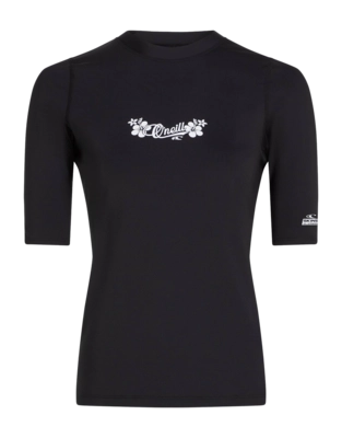 Zwemshirt O'Neill Women Skins Shortsleeve Black Out Slanke pasvorm