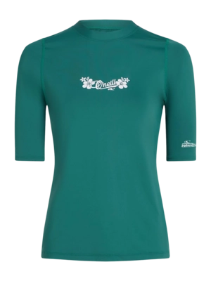Zwemshirt O'Neill Women Skins Shortsleeve Botanical Heat Aansluitende pasvorm