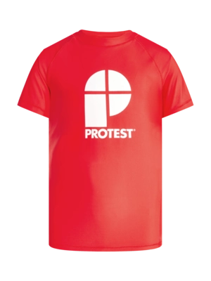 Zwemshirt Protest Boys PRTBERENTS JR Scarlet Red Surf Short Sleeve Slim Fit