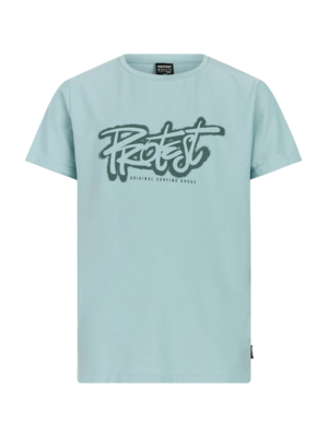 Zwemshirt Protest Boys PRTCaptain JR Surf Short Sleeve Tourmaline Blue Losvallende pasvorm