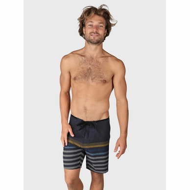 Zwemshort Men Paitor stripe blue-geel 4