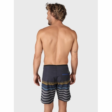 Zwemshort Men Paitor stripe blue-geel 5