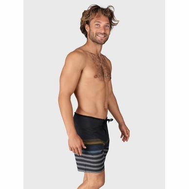 Zwemshort Men Paitor stripe blue-geel 6