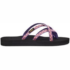 Flip Flops Teva Women Olowahu Retro Geometric Pink-Shoe size 37