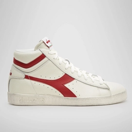Baskets Diadora Unisex Game L High Waxed Blanc Rouge-Taille 37