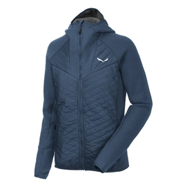 Fleecejacke Salewa Fanes Hybrid Tirolwoll Hoody Dark Denim Melange Damen