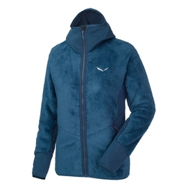 Fleece Salewa Puez Warm Full Zip Hoody Women Poseidon