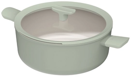 Kookpot BergHOFF Leo Recycled Balance met Deksel Antikleef 28 cm Sage