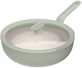 Wok BergHOFF Leo Recycled Balance met Deksel Antikleef 28 cm Sage