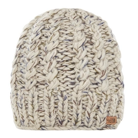 Muts The North Face Women Chunky Knit Beanie Peyote Beige Sodalite Blue