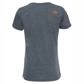 T-Shirt The North Face Women S/S Easy Tee TNF Mid Grey/Cayen Red