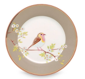 Ontbijtbord PiP Studio Floral Khaki (21 cm)