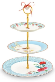 Taartplateau PiP Studio Floral Blue (One Size