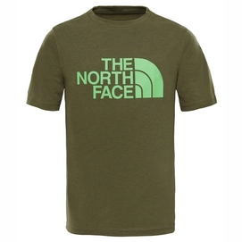 T-Shirt The North Face Boys Reaxion Burnt Olive Green Heather