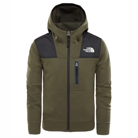 Kinder Vest The North Face Boys Linton Peak Full Zip Hoodie New Taupe Green