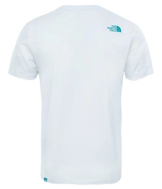 T-Shirt The North Face Men Fine TNF White Porcelain Green