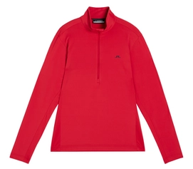 Skipully J.Lindeberg Men Luke Half Zip Mid Layer Barbados Cherry