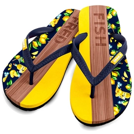 Flip Flops Sinner Capitola A Fish Named Fred Limoncello Yellow Blue Herren