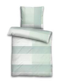 Bettwäsche Castell Streifen Karo MixAqua Mako Satin