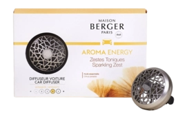 Profumatore auto con ricarica Maison Berger 4 cm, Aroma Energy - Agrumi tonici