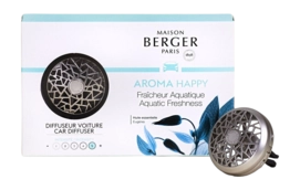 Auto Parfüm Maison Berger Starterset + Nachfüllung Happy Fraîcheur Aquatique