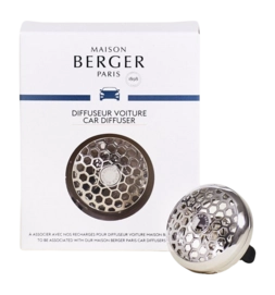 Car Perfume Kit Maison Berger Loose Diffuser Honey Comb Chrome
