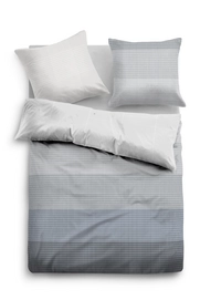 Bettwäsche Tom Tailor Blurred Grid Grey Mako Satin
