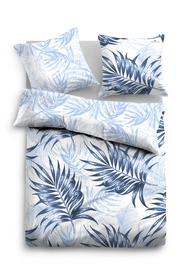 Bettwäsche Tom Tailor Botanical Classic Blue Mako Satin