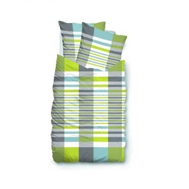 Bettwäsche Tom Tailor Summergreen Blocks Mako-Satin