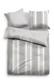 Bettwäsche Tom Tailor Streifen Längs Wende Grey Mako Satin