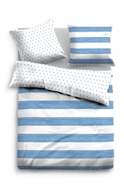 Bettwäsche Tom Tailor Streifen Quer Wende Weiss Mako Satin