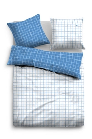 Bettwäsche Tom Tailor Karo Wende Weiss Mako Satin