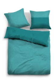 Bettwäsche Tom Tailor Uni Struktur Blue Bird Mako Satin