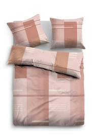 Bettwäsche Tom Tailor Geometric Salmon Mako Satin