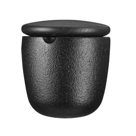 0072BS Swing salt bowl - black ash lid - profile