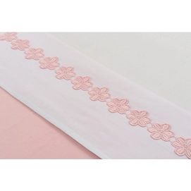 Ledikantlaken Jollein Flower Strip Pink