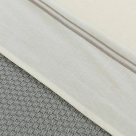 Ledikantlaken Little Naturals Two Stripes Grey (Katoen)