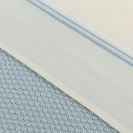 Ledikantlaken Little Naturals Two Stripes Blue (Katoen)