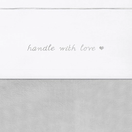 Bettlaken Jollein Handle With Love (Baumwolle)