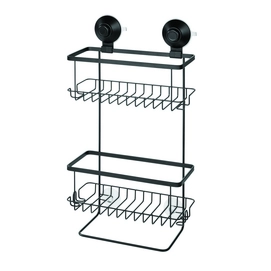 Doucherek iDesign Everett Push Lock Douchee Caddy Met Zuignap Zwart