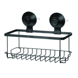 Doucherek iDesign Everett Push Lock Caddy Met Zuignap Zwart