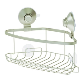 Duschregal iDesign Everett Push Lock Corner Caddy mit Saugnapf Beige