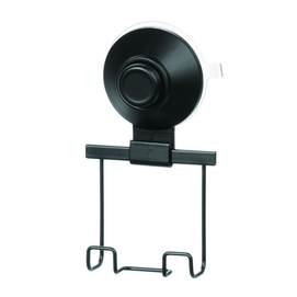 Support de Douche Rasoir Ventouse Noir iDesign Everett Push Lock