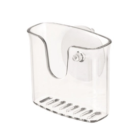 Schwammhalter iDesign Vella mit Saugnapf Transparent