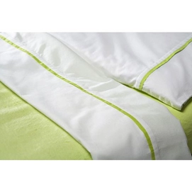 Ledikantlaken Jollein Wit Met Bies Lime