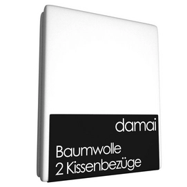 Kissenbezüge Damai Weiß Renforcé (2 Stück)-40 x 60 cm