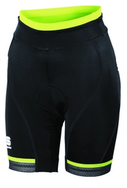 Fietsbroek Sportful Women Giro Short Black Yellow Fluo