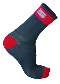 Fietssokken Sportful Men BodyFit Pro 12 Dark Grey Red