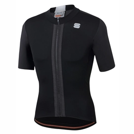 Fahrradshirt Sportful Strike Short Sleeve Jersey Black White Herren-XL