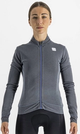 Fietsshirt Sportful Women Monocrom Woman Thermal Jersey Anthracite